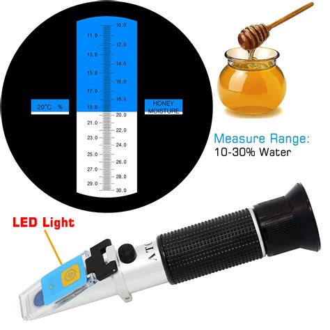 honey refractometer how to use|honey refractometer chart.